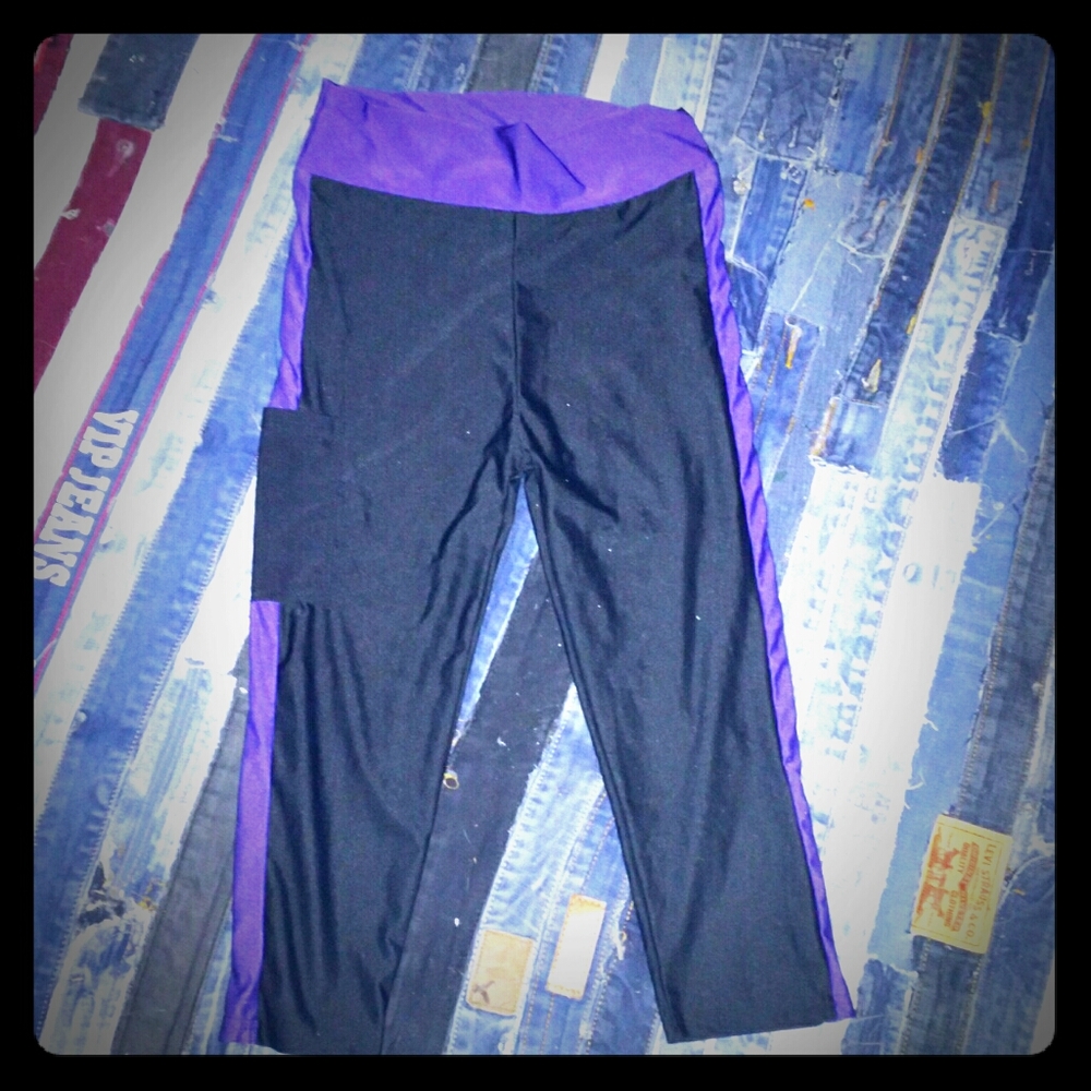 🌞🌞nylon capris with cargo pocket